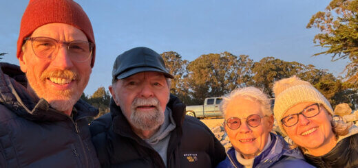 Nate with his wife and father in law who has dementia