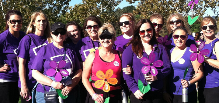 Noriene's friends and family at Walk to End Alzheimer's