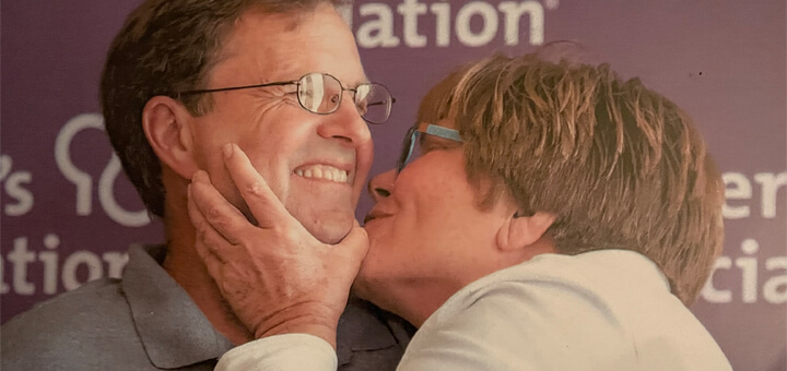 David and his wife Peggy who had Alzheimer's